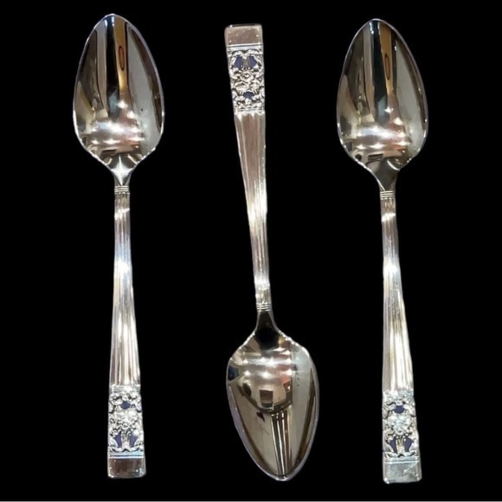 Oneida‎ Coronation Teaspoon Community 1936 Silverplate SET OF 3